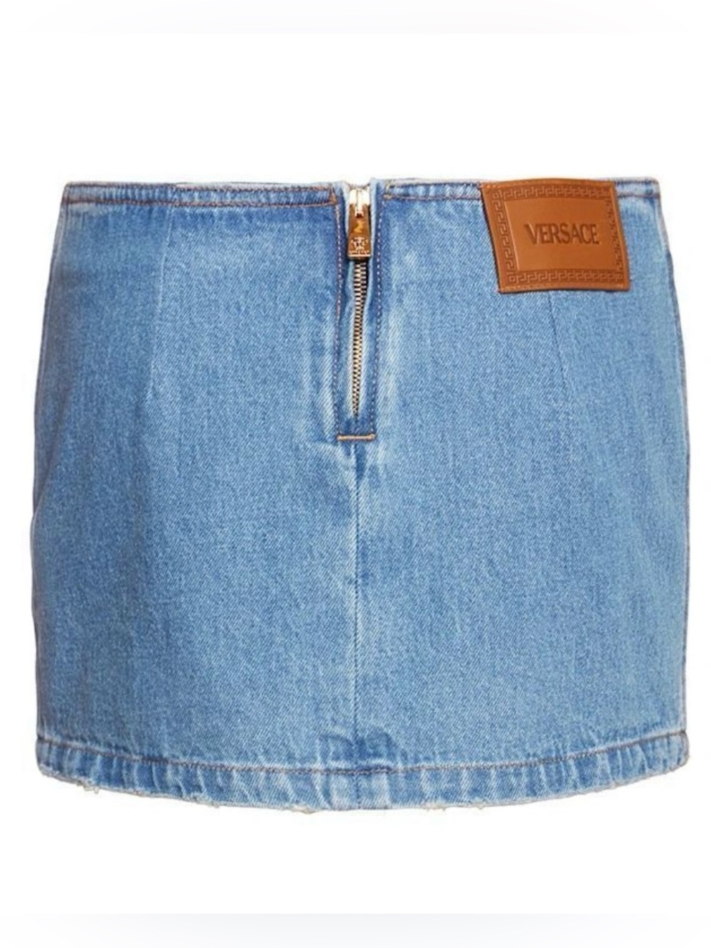NWT Versace denim blue mini skirt